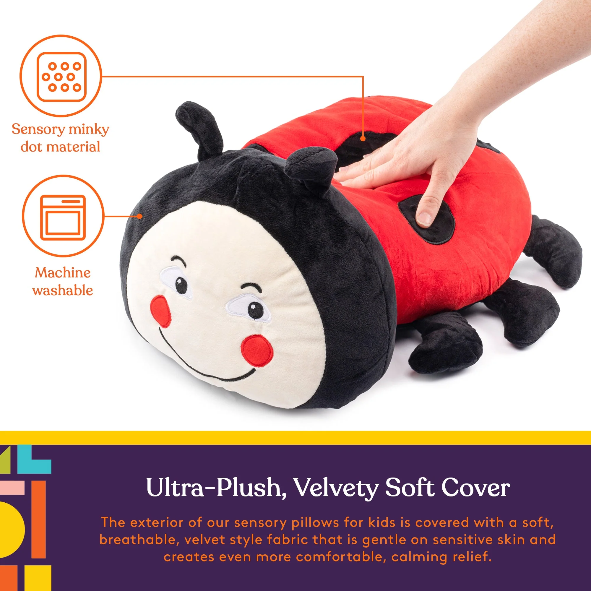 Sensory Vibrating Pillow-Ladybug - Image 4