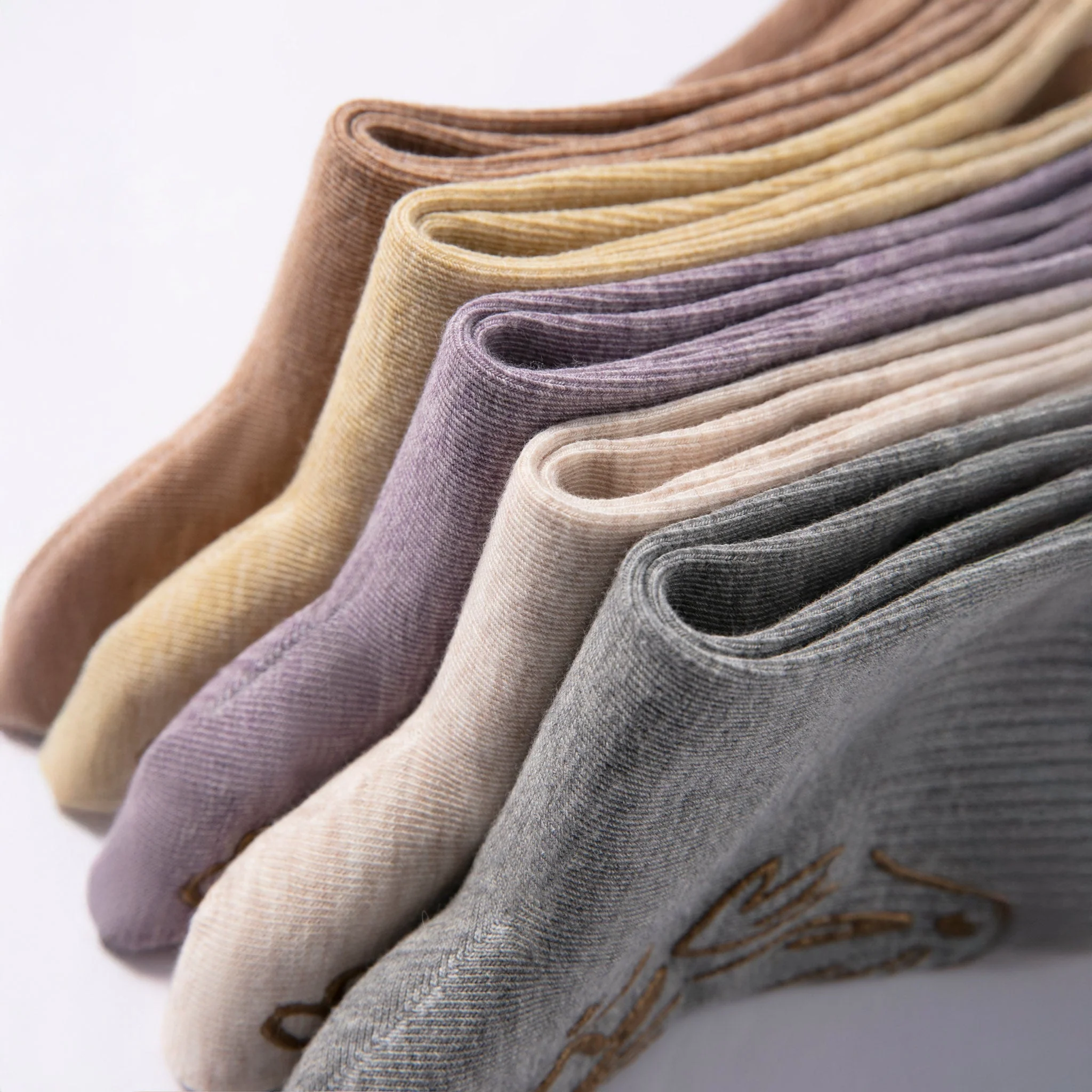 Serene Socks- Adult Organic Cotton Non-Slip Socks- 4 Seasons- Lemon- 2 Pairs - Image 6