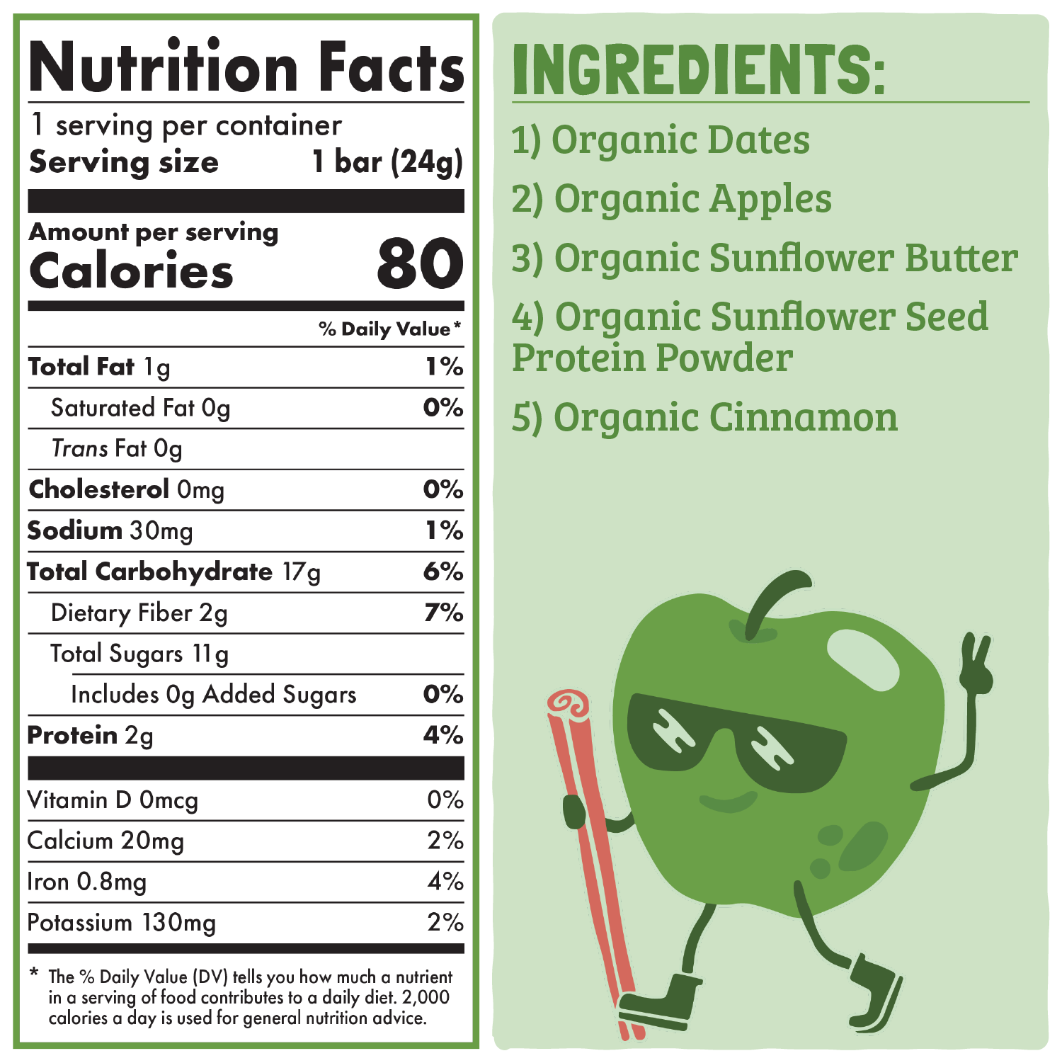 Skout Organic Apple Pie Kids Bar - Image 2