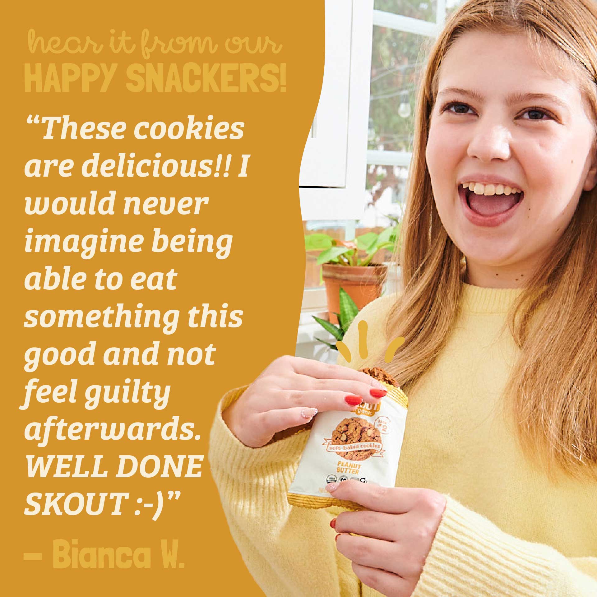 Skout Organic Peanut Butter Soft Baked Cookies - Image 5