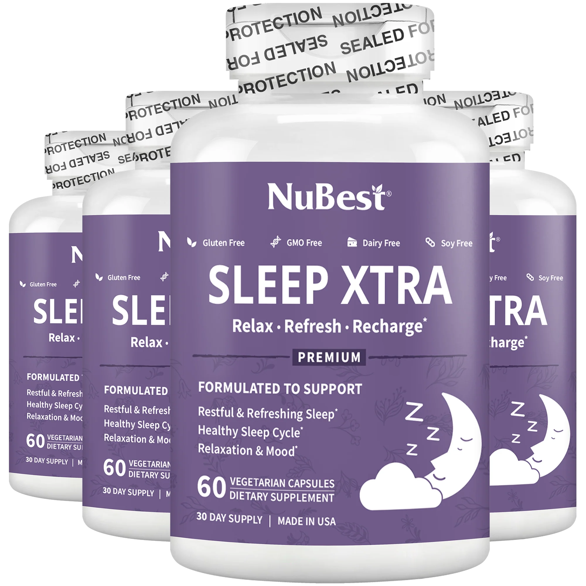 Sleep Xtra, Natural Non-Habit Forming Sleep Aid for Teens & Adults, 60 Vegan Capsules - Image 11