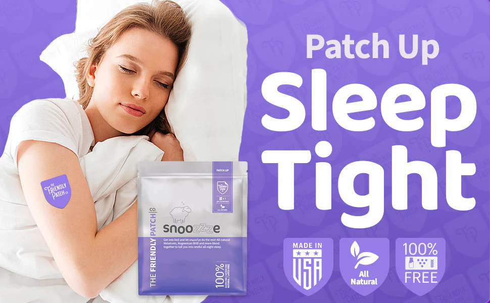 Snooze Melatonin Sleep Patches - Travel 8 Pack - Image 4