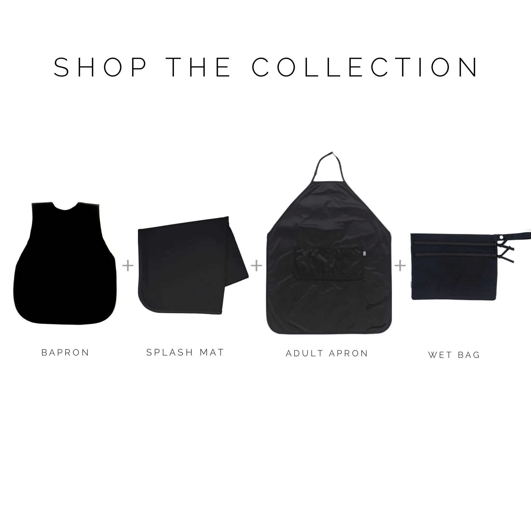 Solid Black Minimalist Bapron - Image 4