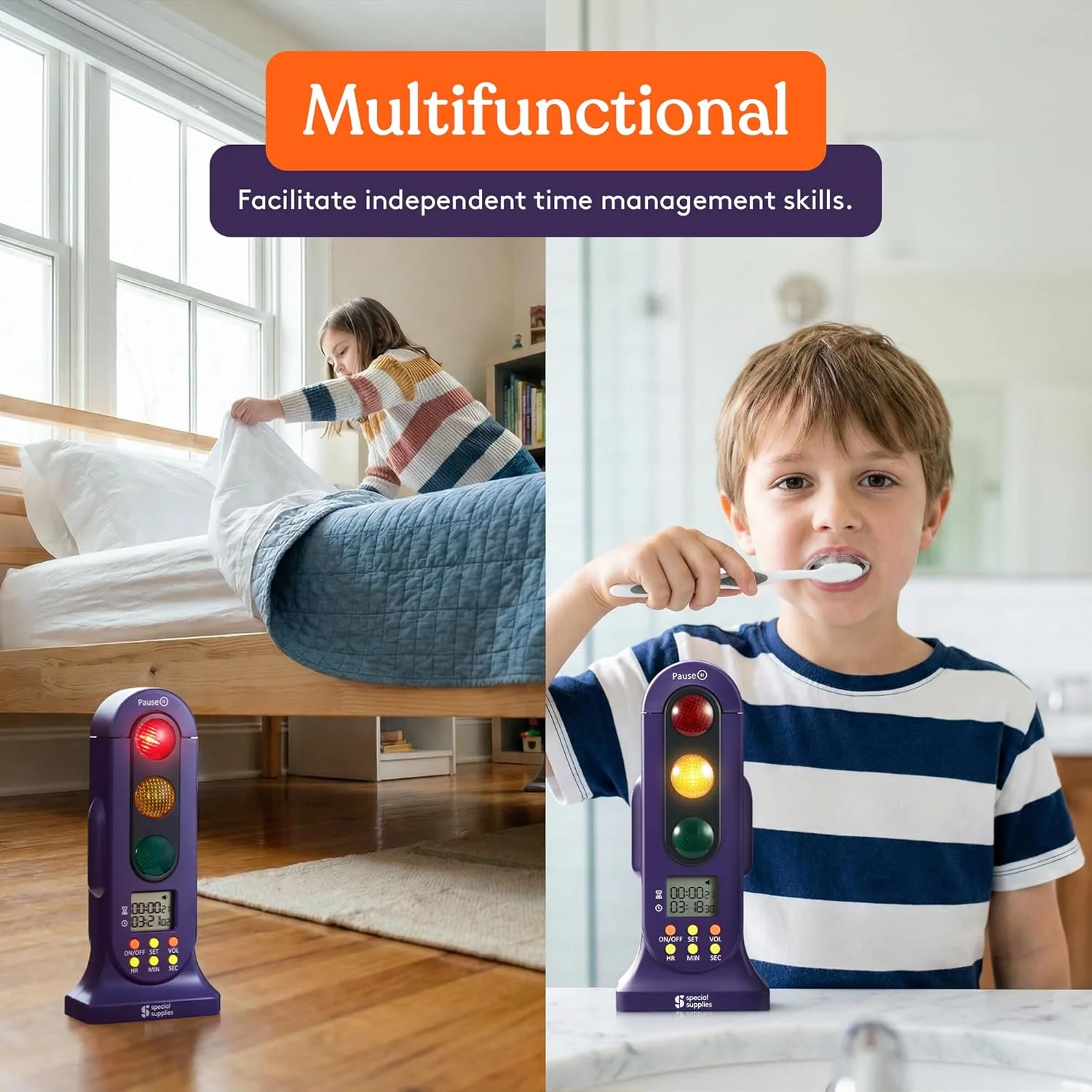 Special Supplies Stoplight Timer - Countdown - Use for Sensory Rooms, Schools, and Bedrooms - Image 4