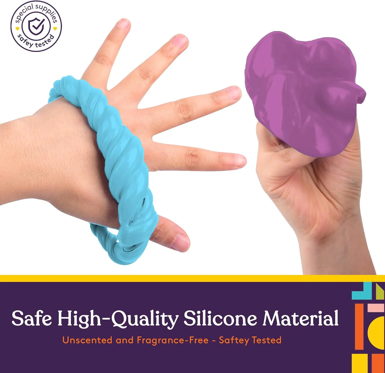 Special Supplies Therapy Putty for Kids and Adults - Resistive Hand Exercise Stress Relief Therapy Putty Kit, Set of 4 Strengths, Three Ounces of Each Putty - Image 7