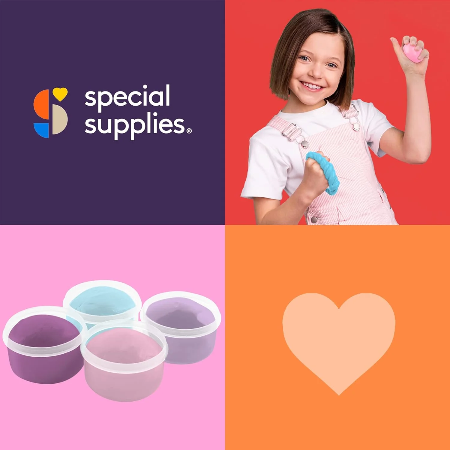 Special Supplies Therapy Putty for Kids and Adults - Resistive Hand Exercise Stress Relief Therapy Putty Kit, Set of 4 Strengths, Three Ounces of Each Putty - Image 8
