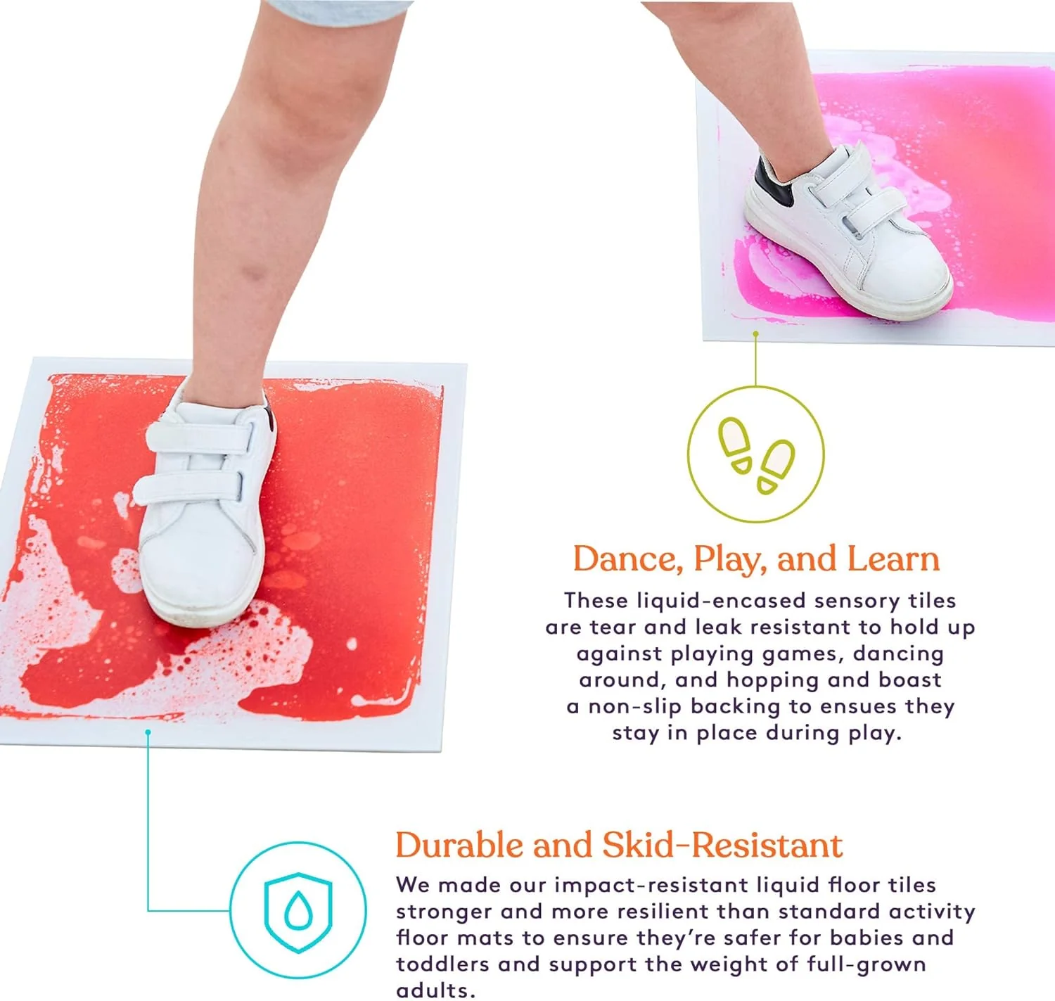 Square Floor Liquid Tiles for Kids, Set of 9 - Image 8