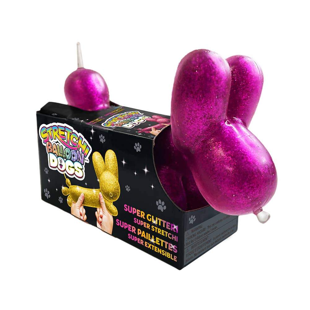 Stretchi Balloon Dog - Glitter - Image 3