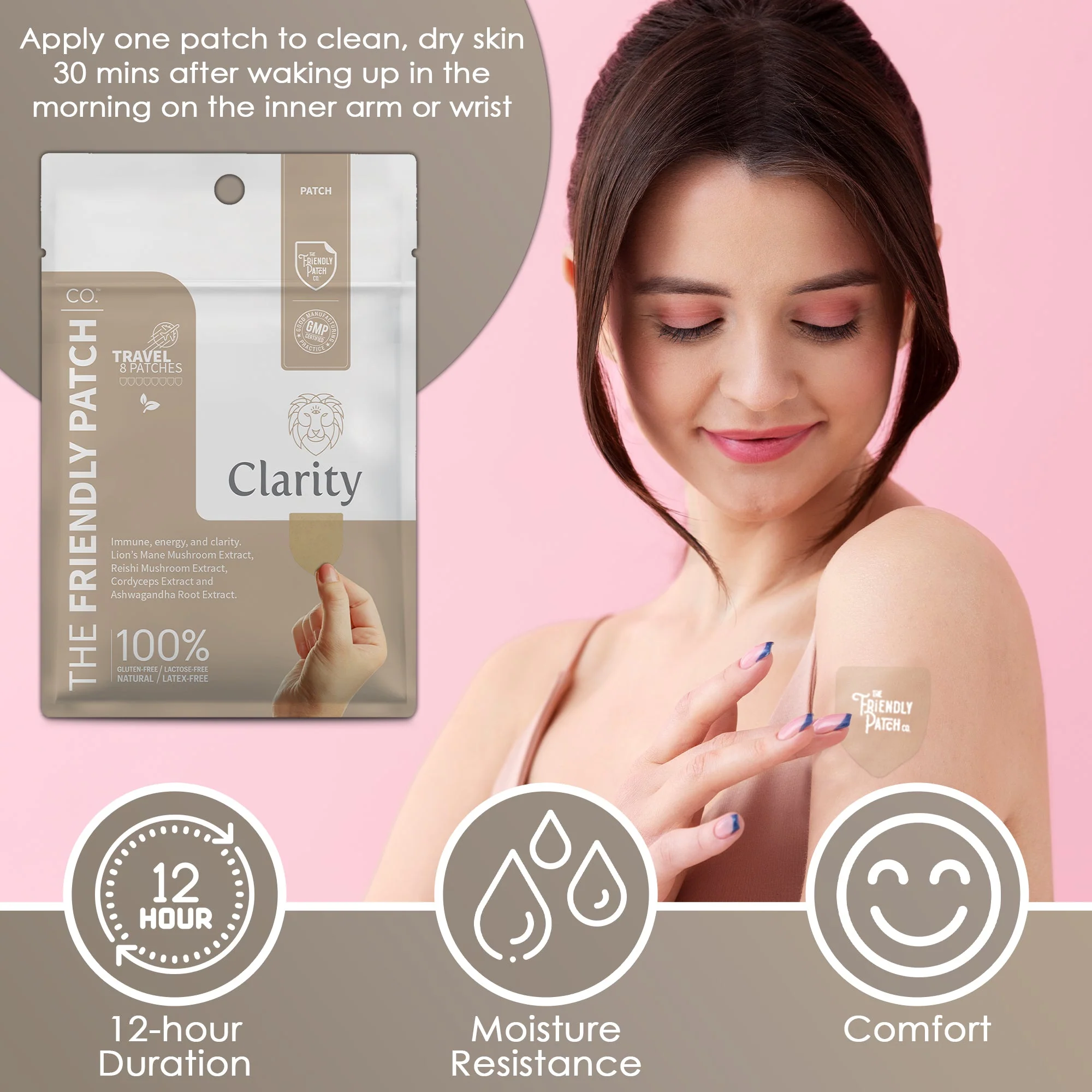 The Friendly Patch – Clarity – Women and Men 8 patches - Image 4