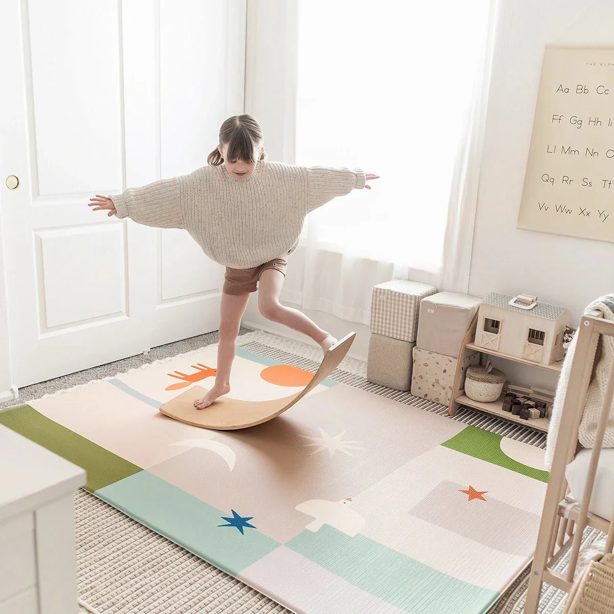 Tiny Land® Double-Sided Baby Playmat Forest Track Wonder - Image 8