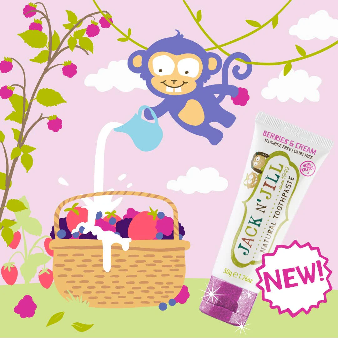 Jack N' Jill Natural Certified Toothpaste Berries & Cream - Image 11