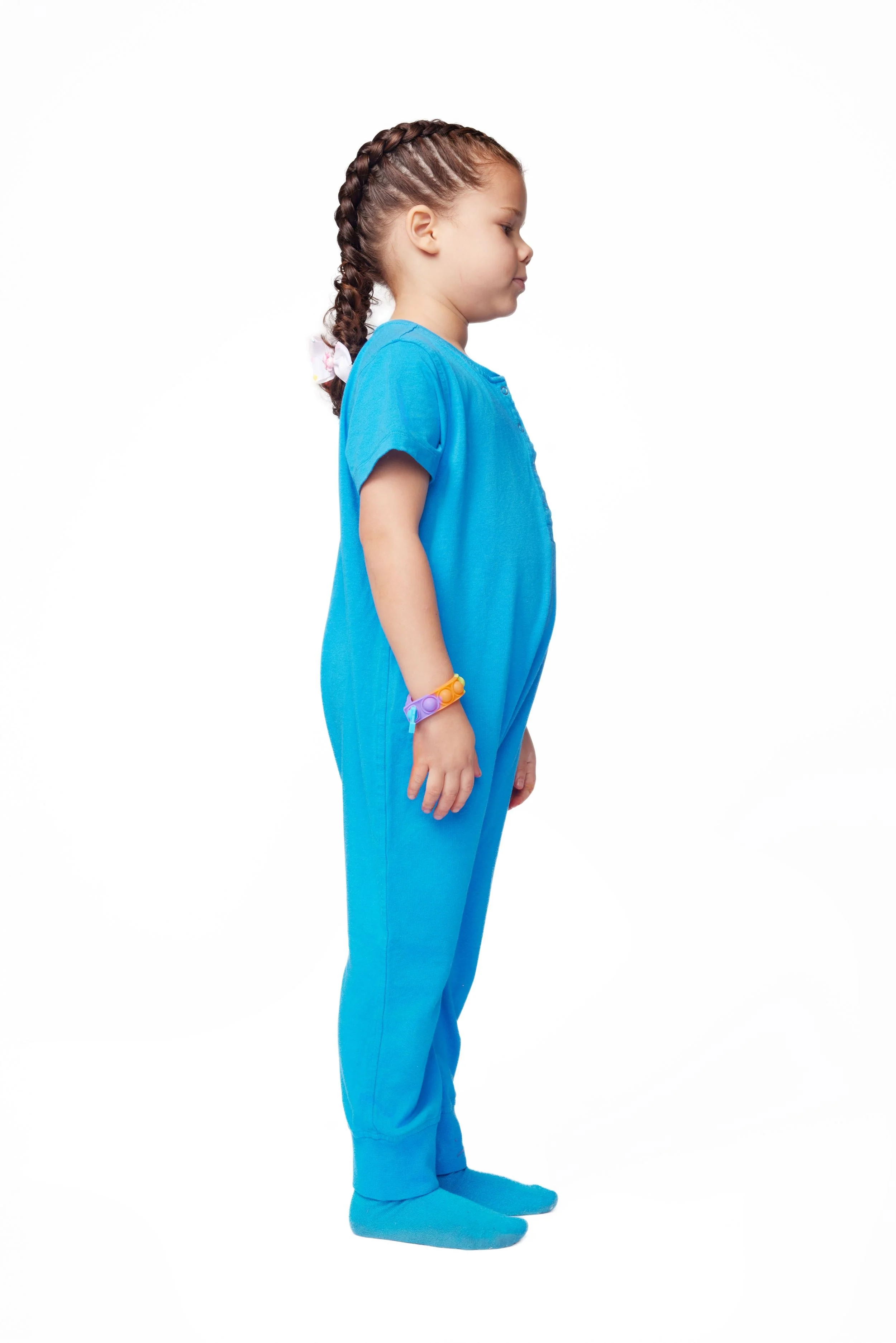 Ultimate Comfort Playsuit w Chewy Sensory Bracelet- BLUE - Image 3