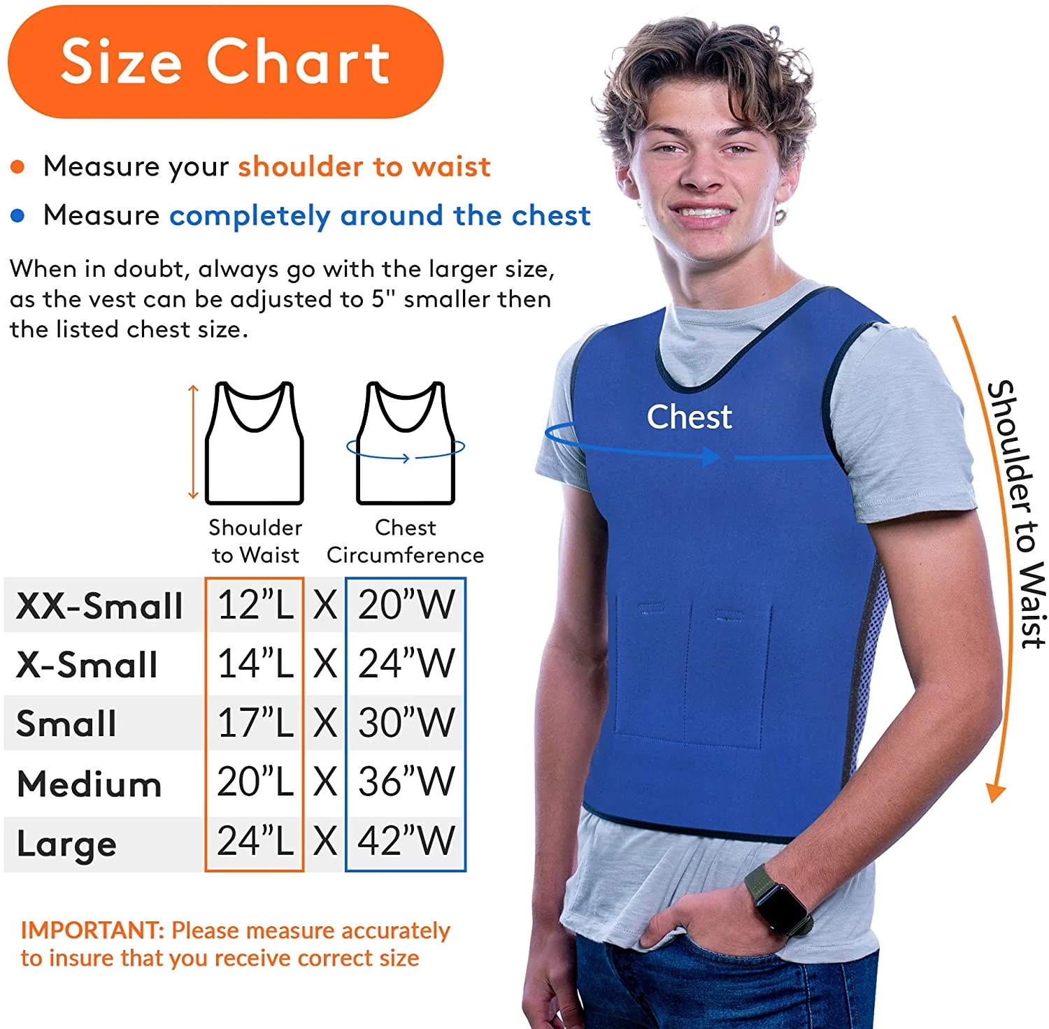 WEIGHTED - Sensory Compression Vest for Kids with Processing Disorders ADHD and Autism Calming and Supportive with Adjustable Weight Fit - Image 30