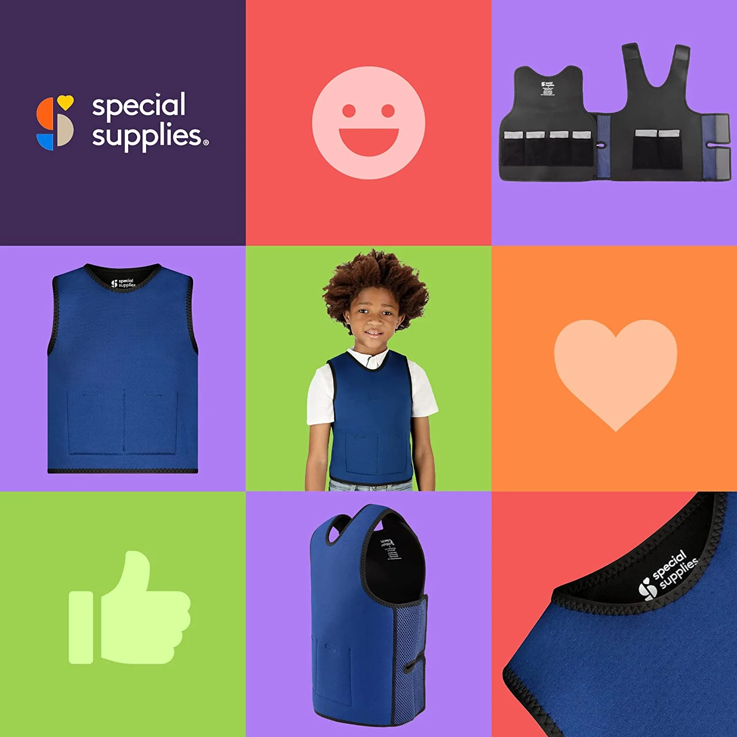 WEIGHTED - Sensory Compression Vest for Kids with Processing Disorders ADHD and Autism Calming and Supportive with Adjustable Weight Fit - Image 6